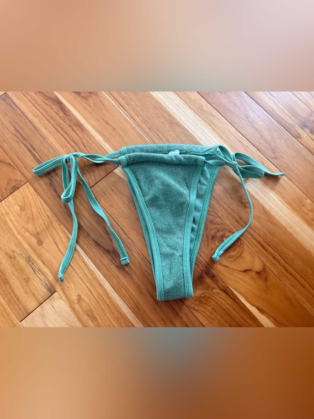 Women’s Tie-Side Swim Bottom in Green